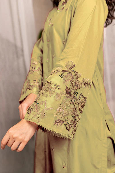 Black Afeefa 2‑Piece Embroidered Dress