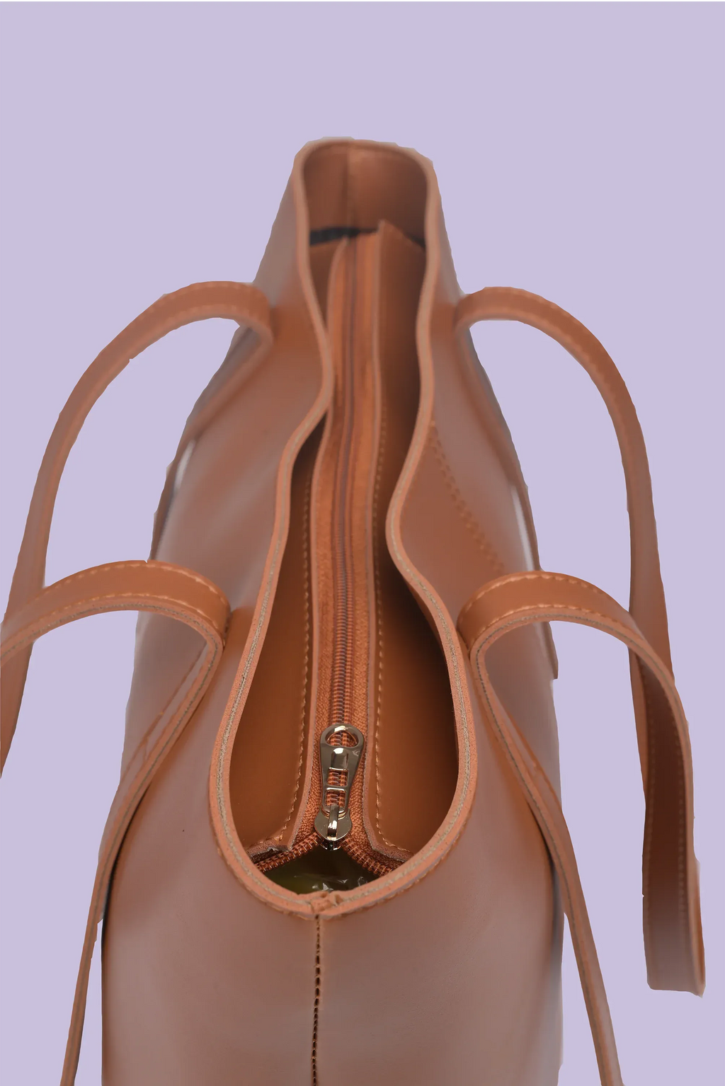 Classic Kalra Brown Leather Tote Bag
