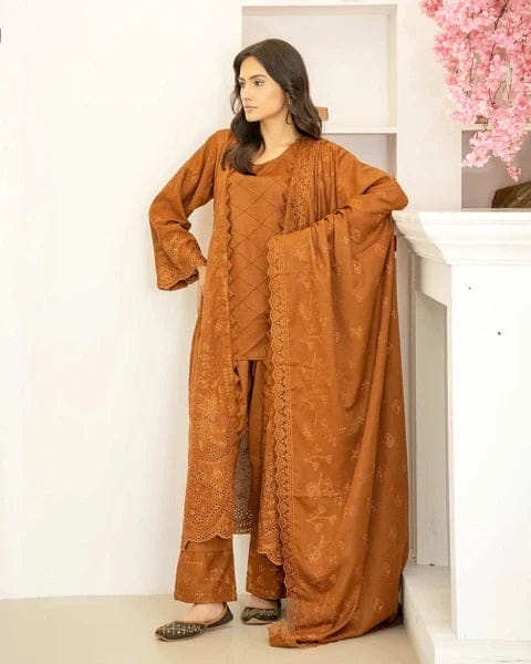 Abeera 3Pc Embroidered Krandi Dress