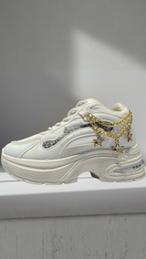 Star detail on kids fashion sneakers