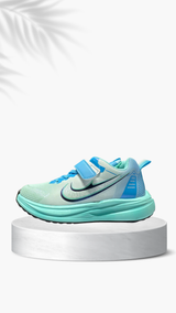 Detail of kids trendy sneakers