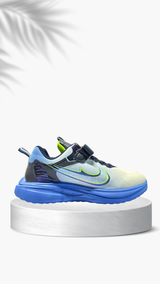 Kids blue sport sneakers with velcro strap