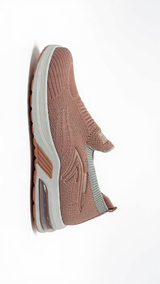 Blush pink breathable slip-on sneakers women