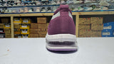 Comfortable maroon slip-on sneakers for women