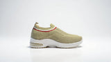 Men’s beige slip-on mesh sneakers breathable upper