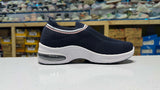 Men’s navy blue slip-on mesh sneakers casual wear