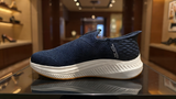 Comfortable blue walking shoes for daily wear