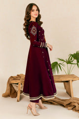 Hreem 02 Pc Peach Dress