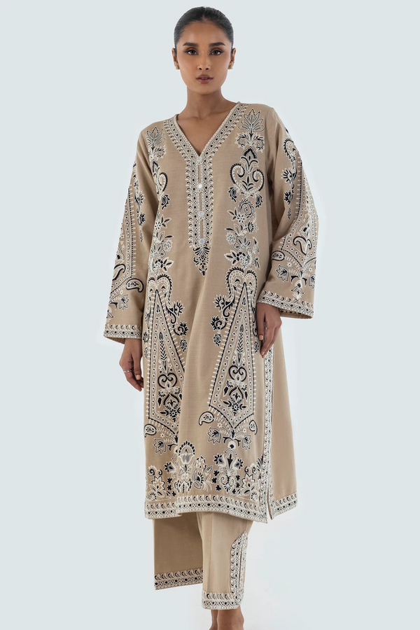 Sana 2Pc Embroidered Lawn Dress