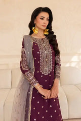 Zaynure 3‑Piece Embroidered Lawn Dress