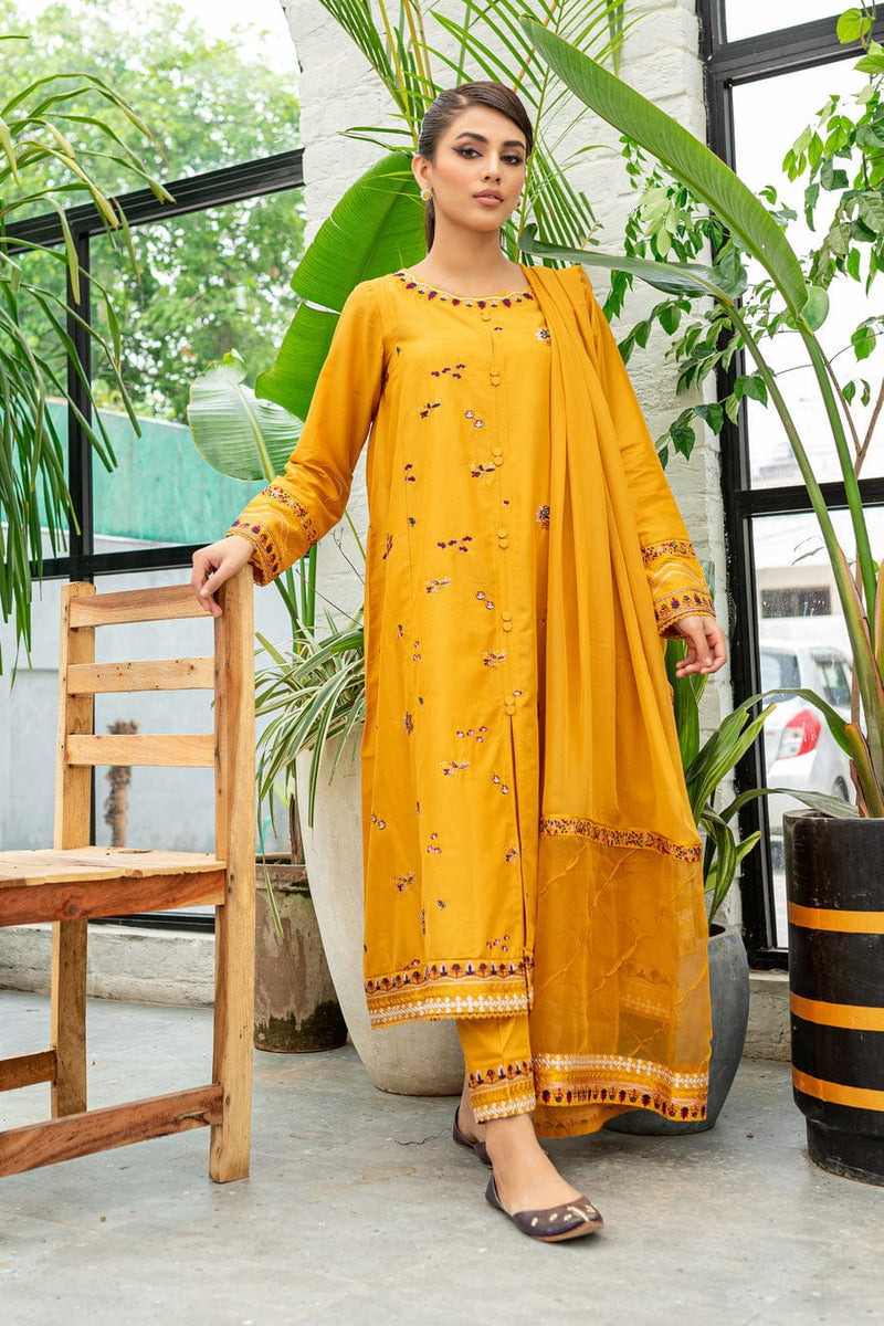 Best Selling Marina(Dhanak) 3Pc Embroidered